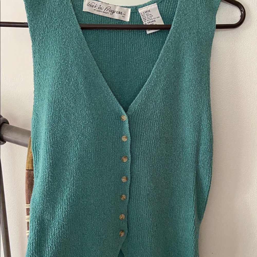Beautiful Turquoise Blue Sweater Tank